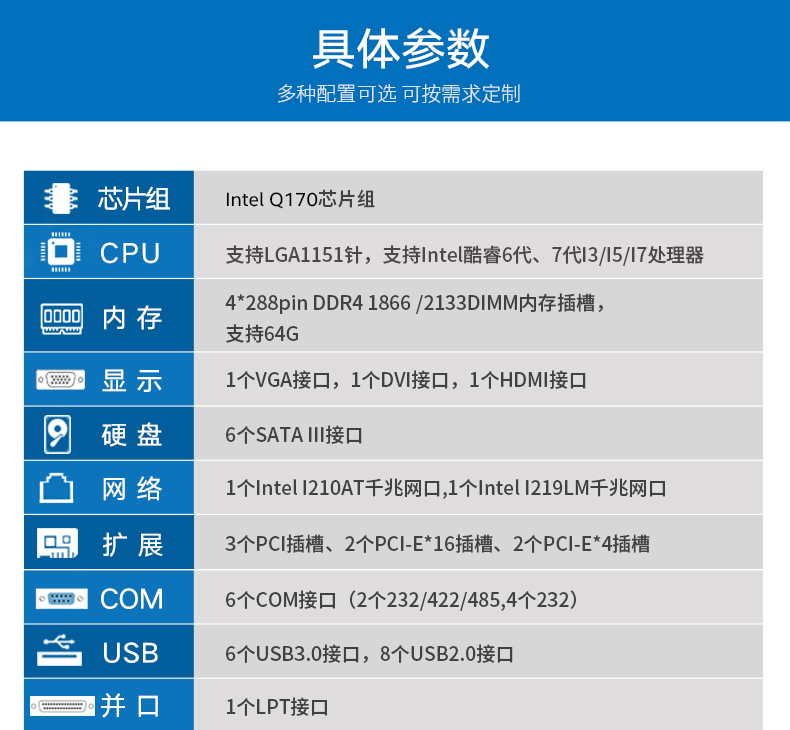 酷睿7代工控機,IPC-610L6串口2網口14USB,DT-610L-ZQ170MA.jpg