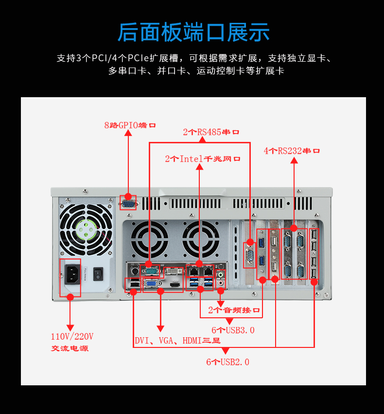 酷睿7代工控機,IPC-610L6串口2網口14USB,DT-610L-ZQ170MA.jpg