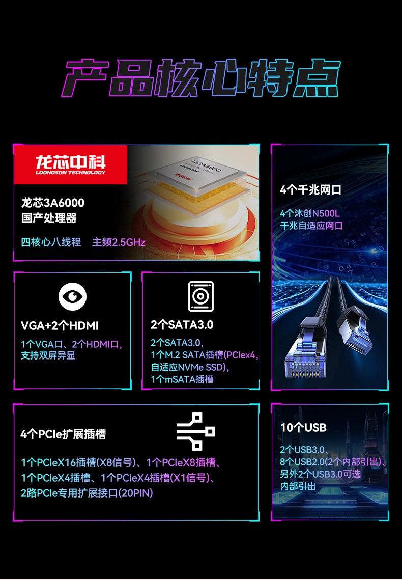 國(guó)產(chǎn)龍芯3a6000工控機(jī),UOS操作系統(tǒng)工業(yè)主機(jī),DT-61025-N3A6KMB.jpg