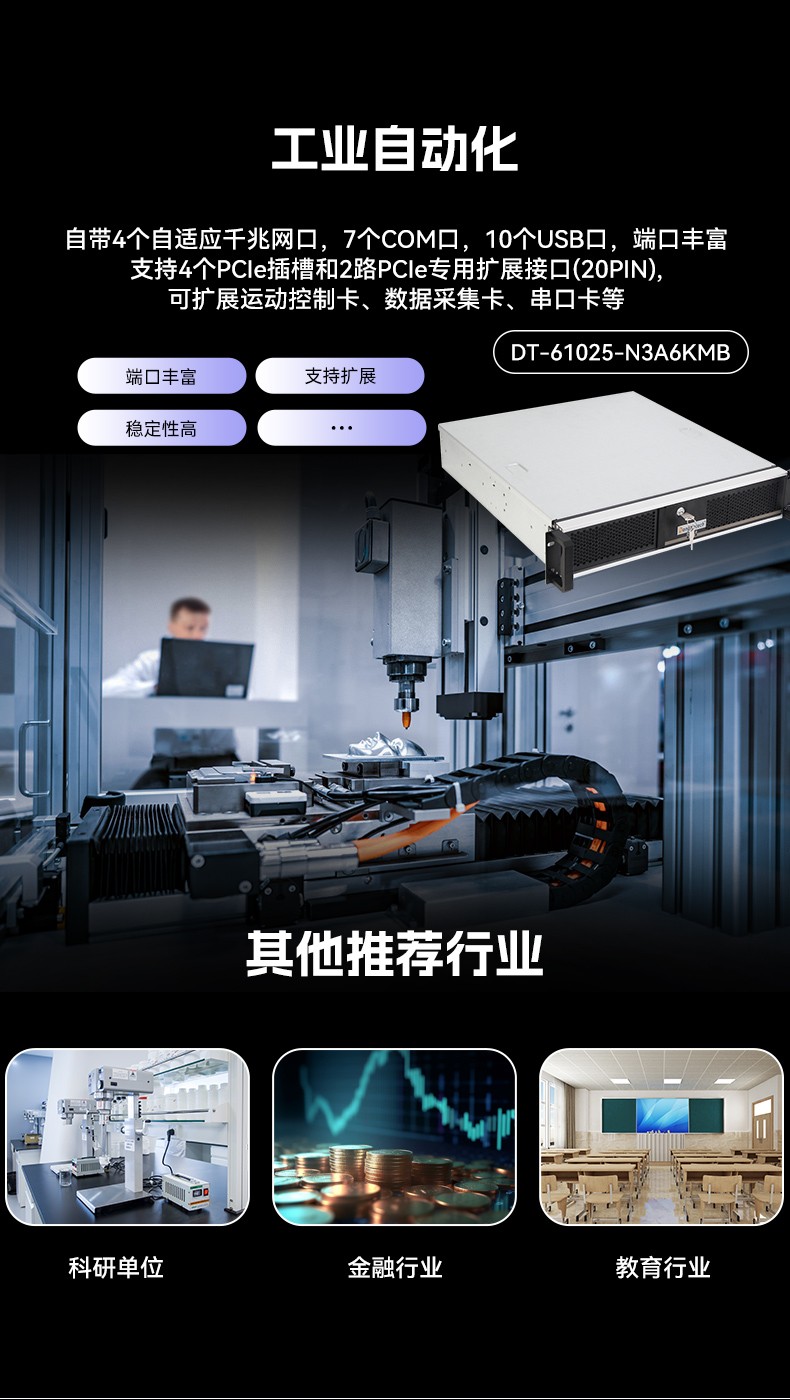 國(guó)產(chǎn)龍芯3a6000工控機(jī),UOS操作系統(tǒng)工業(yè)主機(jī),DT-61025-N3A6KMB.jpg