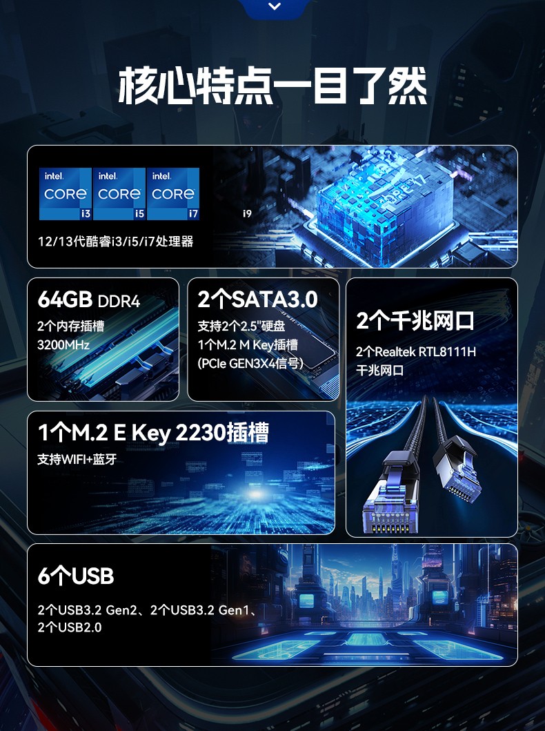 東田嵌入式工業電腦,無風扇低功耗設計,自主移動機器人,DTB-3091-H610.jpg