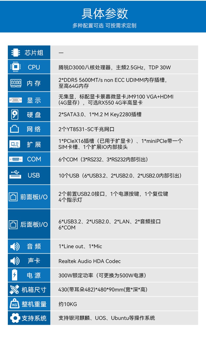 東田4U飛騰工控機(jī),國(guó)產(chǎn)工控機(jī)廠家,DT-610L-BD3KMC.jpg