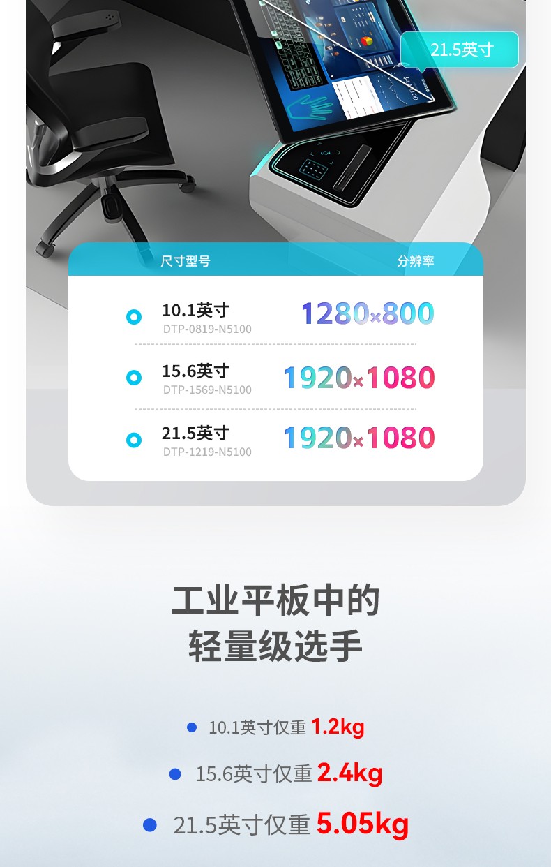 10.1/15.6/21.5寸電腦一體機,搭載賽揚N5100 CPU,工業(yè)一體機廠家,DTP-1569-N5100.jpg